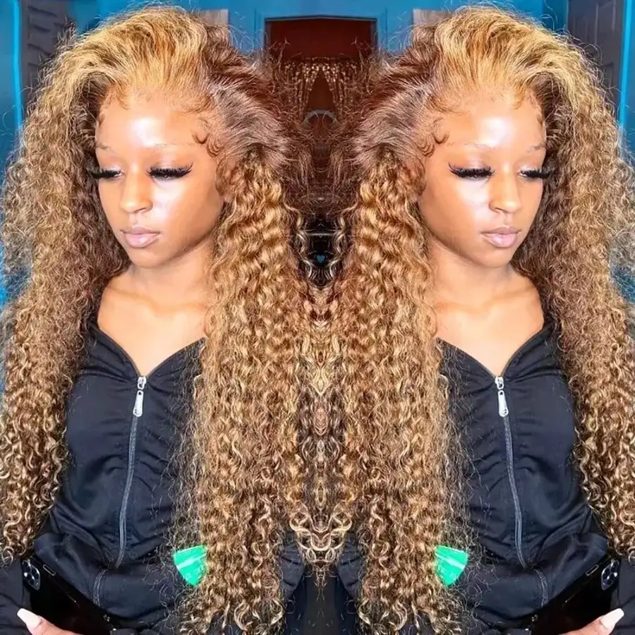 

Highlight Wig Human Hair Deep Wave Frontal Wig Hd Lace Wig Human Hair 13x6 Water Wave Wigs Curly Lace Front Human Hair Wig