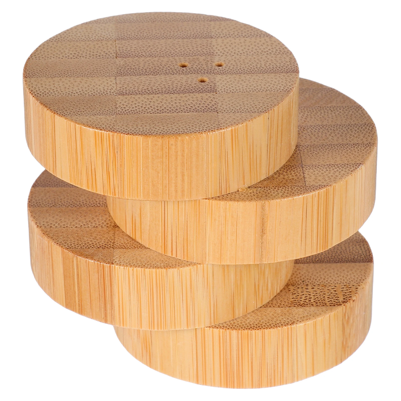 

Bamboo Seasoning Jar Set 4 Compartment Organized Spice Storage Solution for Kitchen Cabinet Countertop Easy Grip Container