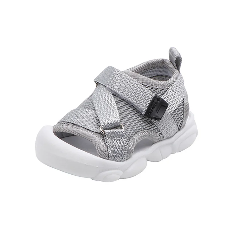 Summer Toddler Sandals Baby Girl Shoes Solid Color Net Cloth Breathable Boys Sneakers Kids Infant Sport Girls Sandals Newborn