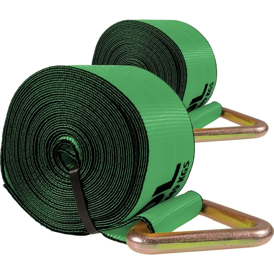 

Грузовой контроль США, 4 x 30 футов, ремни лебедки с D-образными кольцами, 2 шт., 5 400 фунтов, ограничение рабочей нагрузки, сверхмощные планшетные крепления для Securin