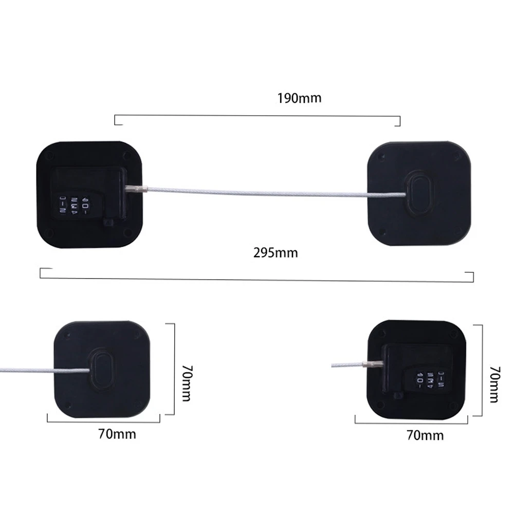 Refrigerator Lock Mini Fridge Digital Password Lock Child Safety Cabinet Locks with Strong Adhesive Punch Free