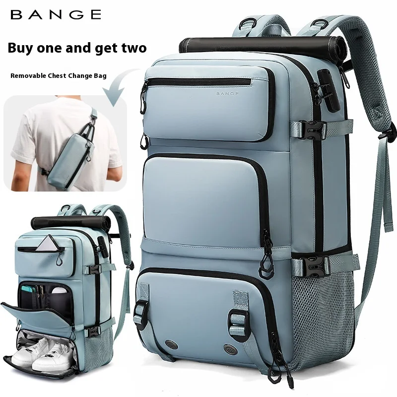 Bange 16 inch Laptop Backpack vacuum compression Backpack Business Large Capacity school Backpack expand outdoor backpack