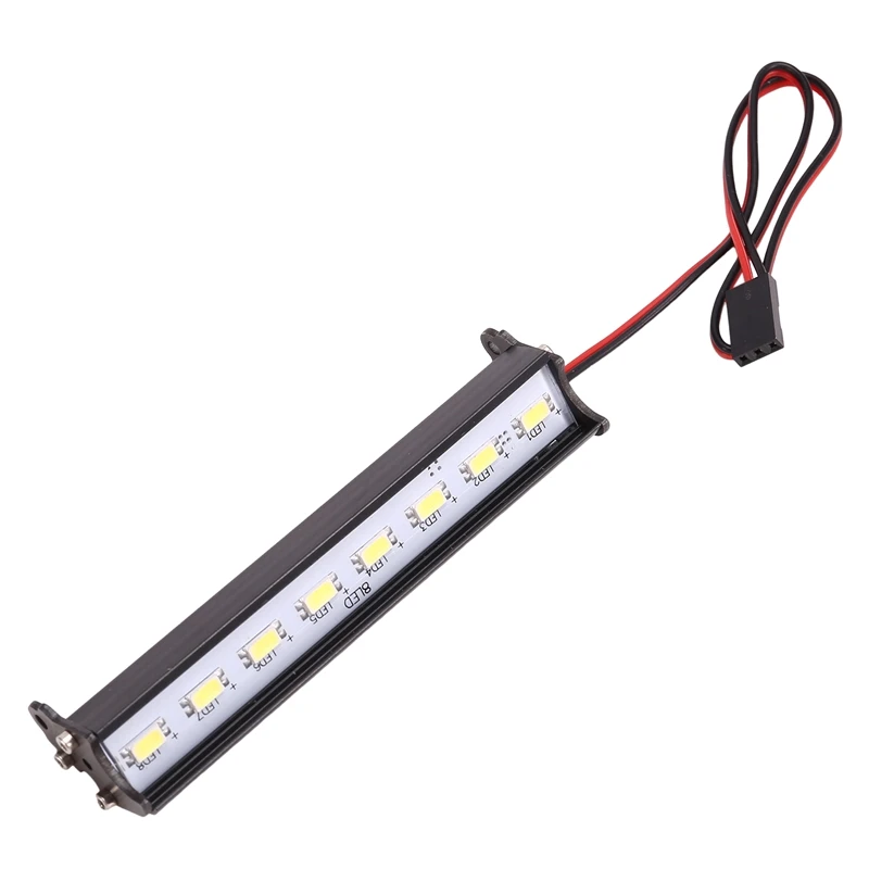 RC Car Roof LED Light Bar Adjustable Mode For 1/10 Crawler SCX10 Wraith Capra TRX4 TRX6 CC01