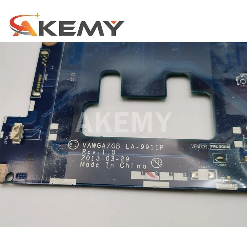 Imagem -04 - Placa-mãe para Lenovo G505 La-9911 Computador Portátil Placa-mãe Mainboard Amd E12100 E23800 A45000 A6-5200 Cpu Hd8570m G505 La-9911