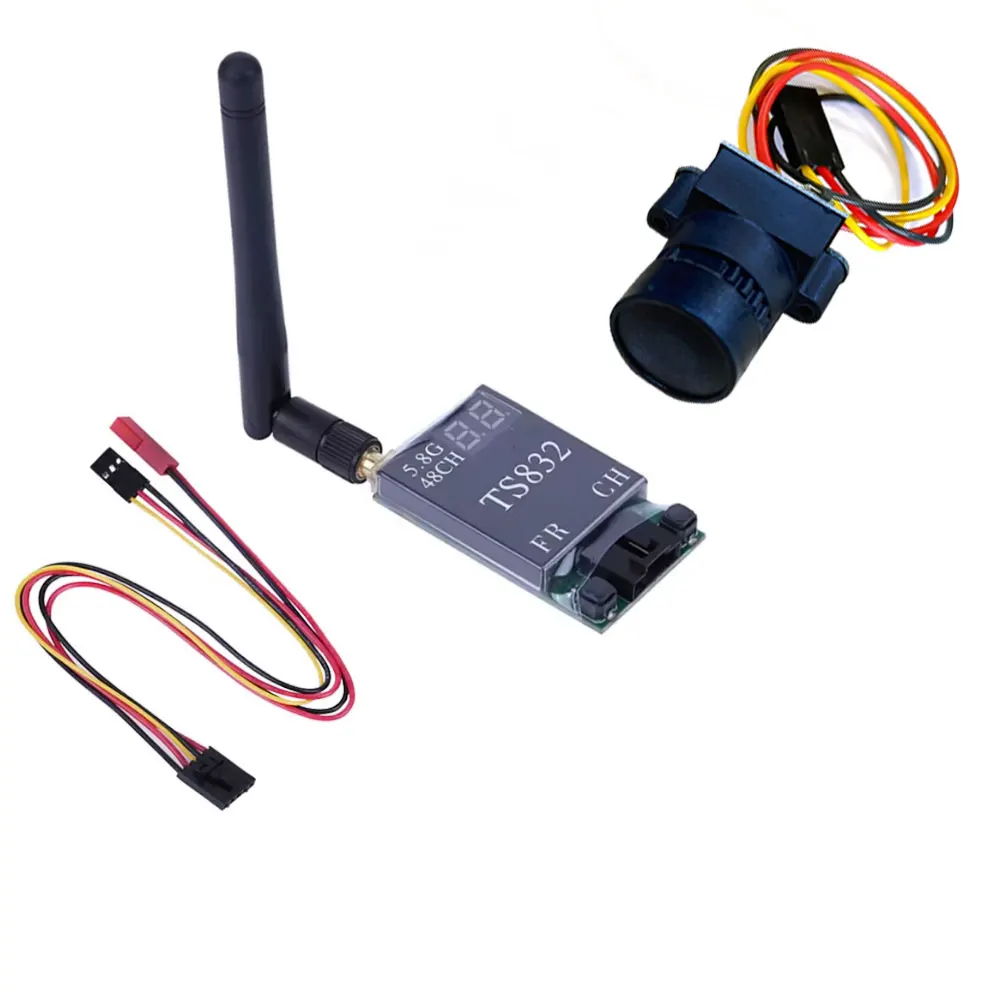 TS832 VTX 600mW 5.8G 48CH FPV Transmitter Combo with 1000TVL Camera for RC Quadcopter Drone