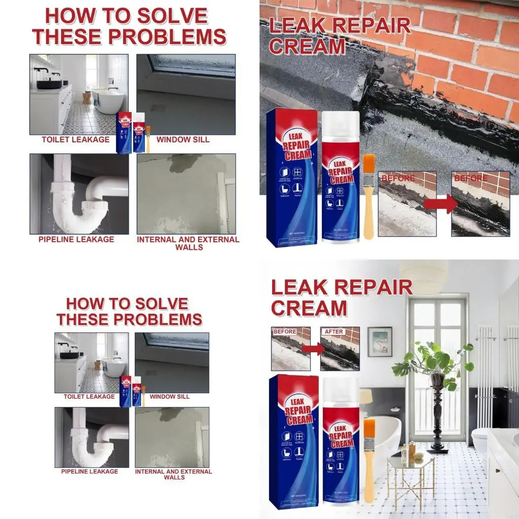 

U4LA 100ML Leak Repair Adhesive Quick Dry Wall Gaps Filler Coating Accessories