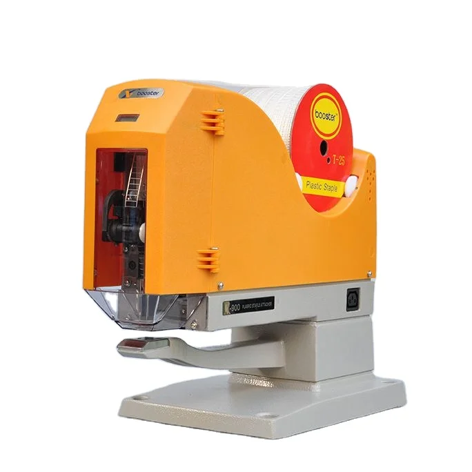 Eco-Friendly Automatic Plastic Staple Machine for Labeling Towels Socks Gloves Dishcloth Jeans