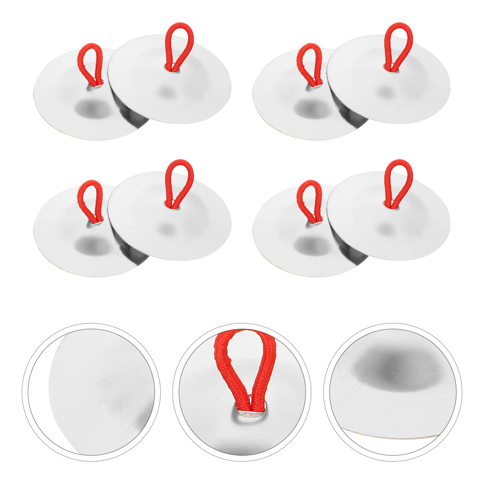 

5Pairs Finger Cymbals Small Cymbals for Children High Grade Durable Clear Sound Musical Finger Instruments Professional Cymbal