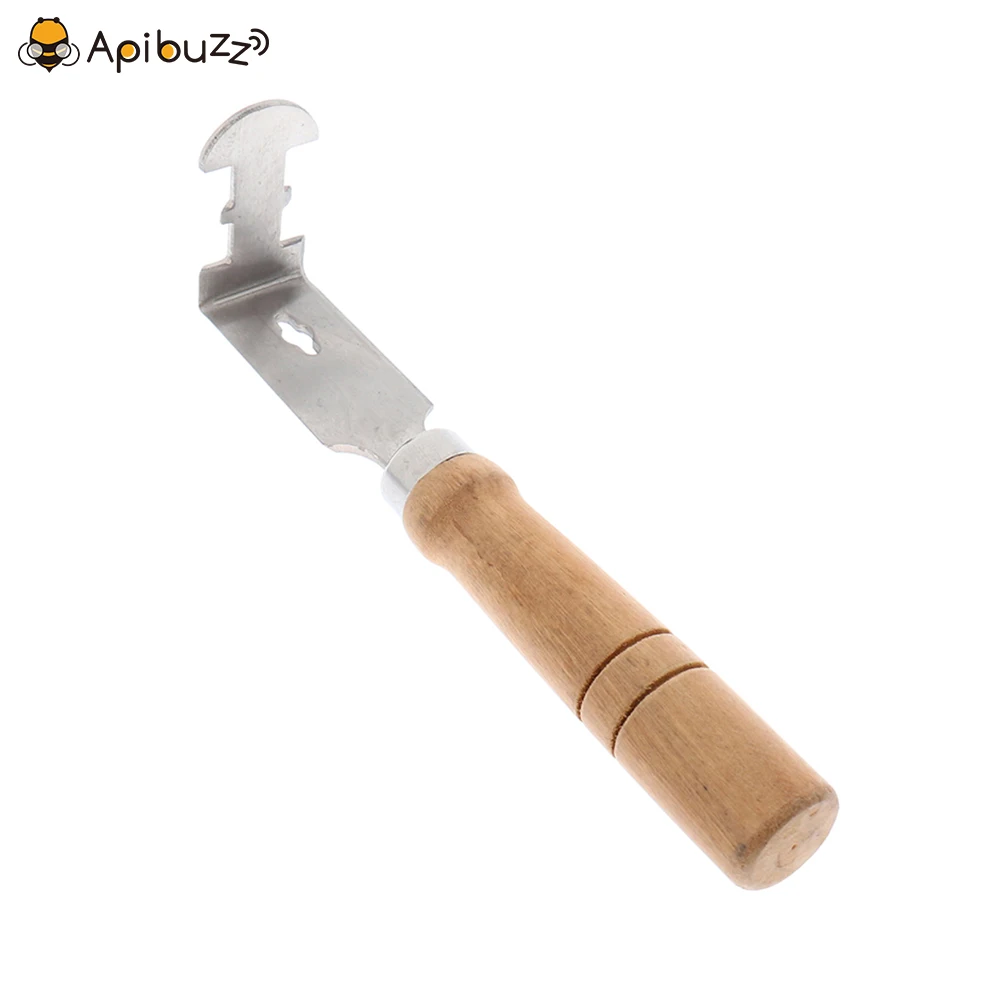 

Stainless Steel Bee Hive Frame Cleaning Tool with Wood Handle Beehive Scraper Bee Frame Cleaner Beekeeping Supplies Apiculture