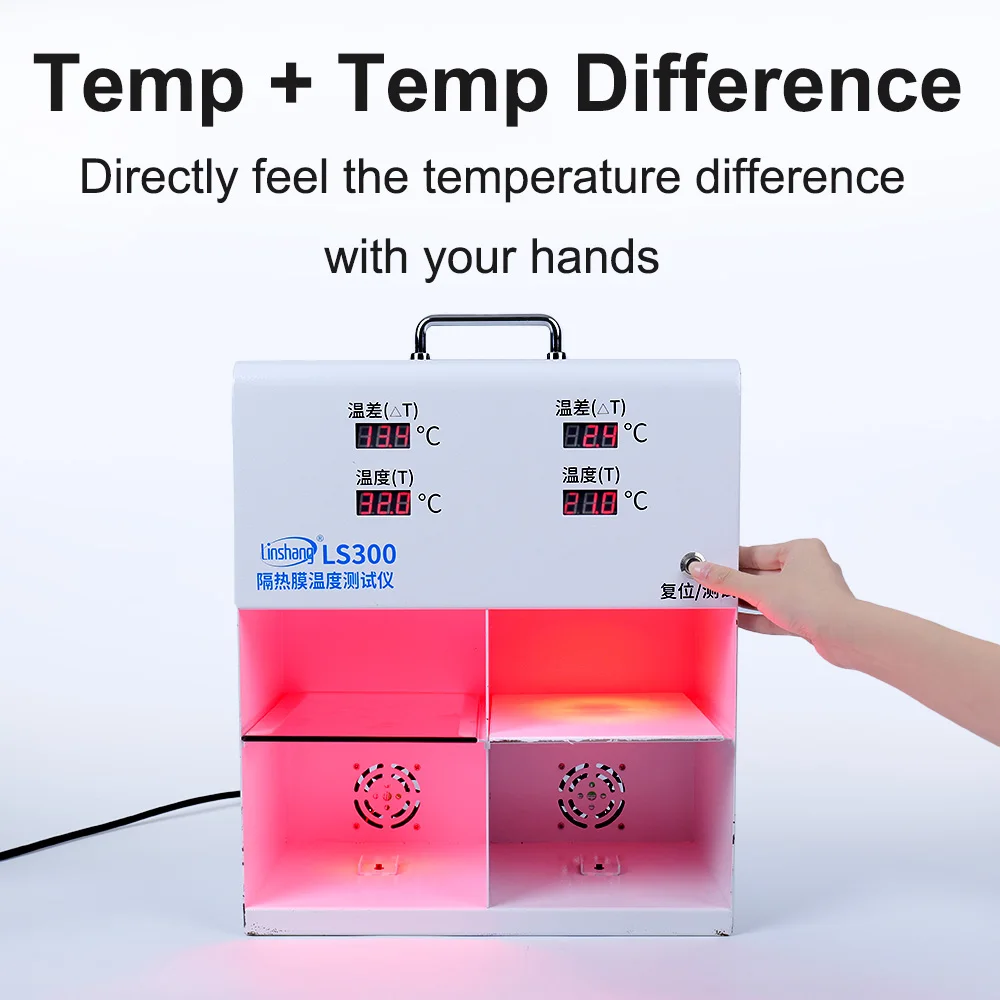 RTS LS300 Car Window Tint Insulation Demonstrate Solar Film Temperature Meter Temperature Infrared Tester