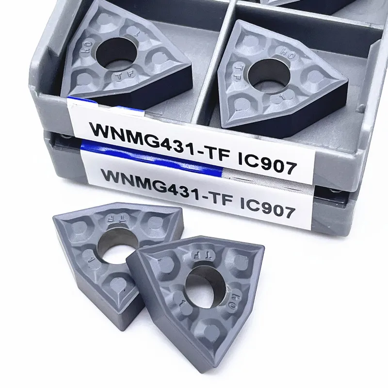 WNMG080408 TF IC907 IC908 WNMG080404 TF IC907 IC908คาร์ไบด์แทรกภายนอกเครื่องมือกลึงกลึงแทรก wnmg 080408 CNC