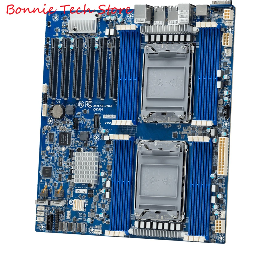 MD72-HB0 ,E-ATX Server Motherboard,LGA 4189 Xeon Scalable Processors,10Gb/s BASE-T LAN port,1Gb/s LAN port