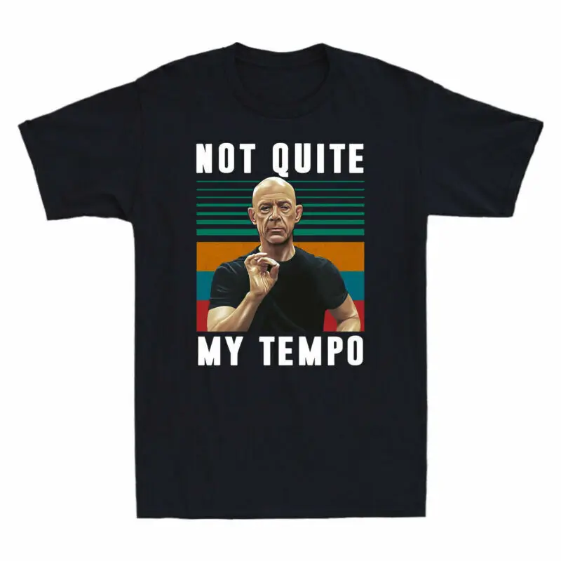 Not Quite My Tempo Graphic Retro Vintage  Short Sleeve  Adult Tee Anime  T-shirts for Men Clothing Women  