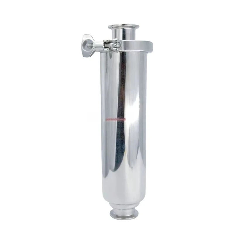 

Hygienic food grade stainless steel 304 316L stainless steel milk beer honey hygienic straight three-clip filter