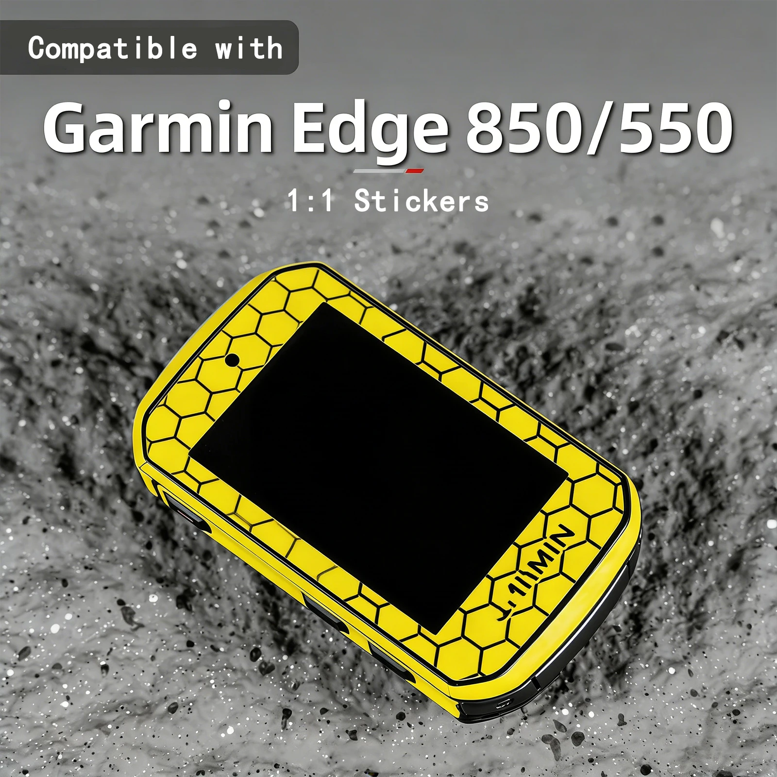 Stylish Stickers Compatible with Garmin Edge 850/550 Bike Computers,Protective Stickers,GPS Cases,PVC Material in Various Styles