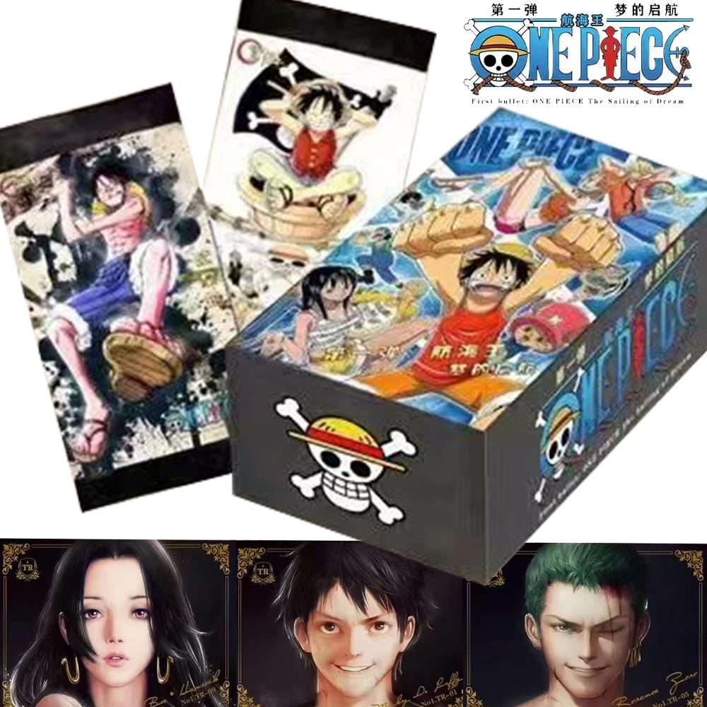 Wholesale One Piece Collection Cards Japanese Anime Long Comics Main Character Sanji Zoro Combination Cards Children's Gifts