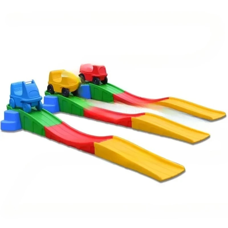 Three-section sliding lane rail car slide Trolley sliding sled slide slide