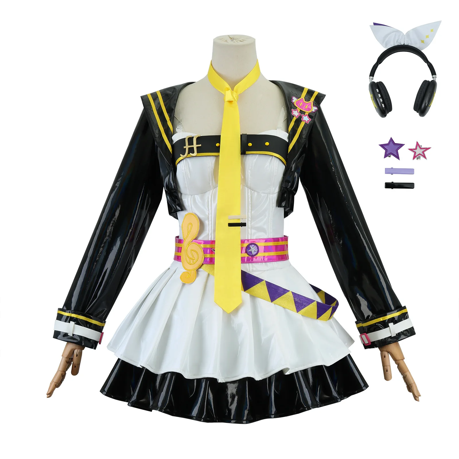 Muse Dash Mikuu Rinn Lenn Uniform Outfits Anime Cosplay Costumes Plus Size Costume New Halloween Muse Dash Len and Rin cosplay