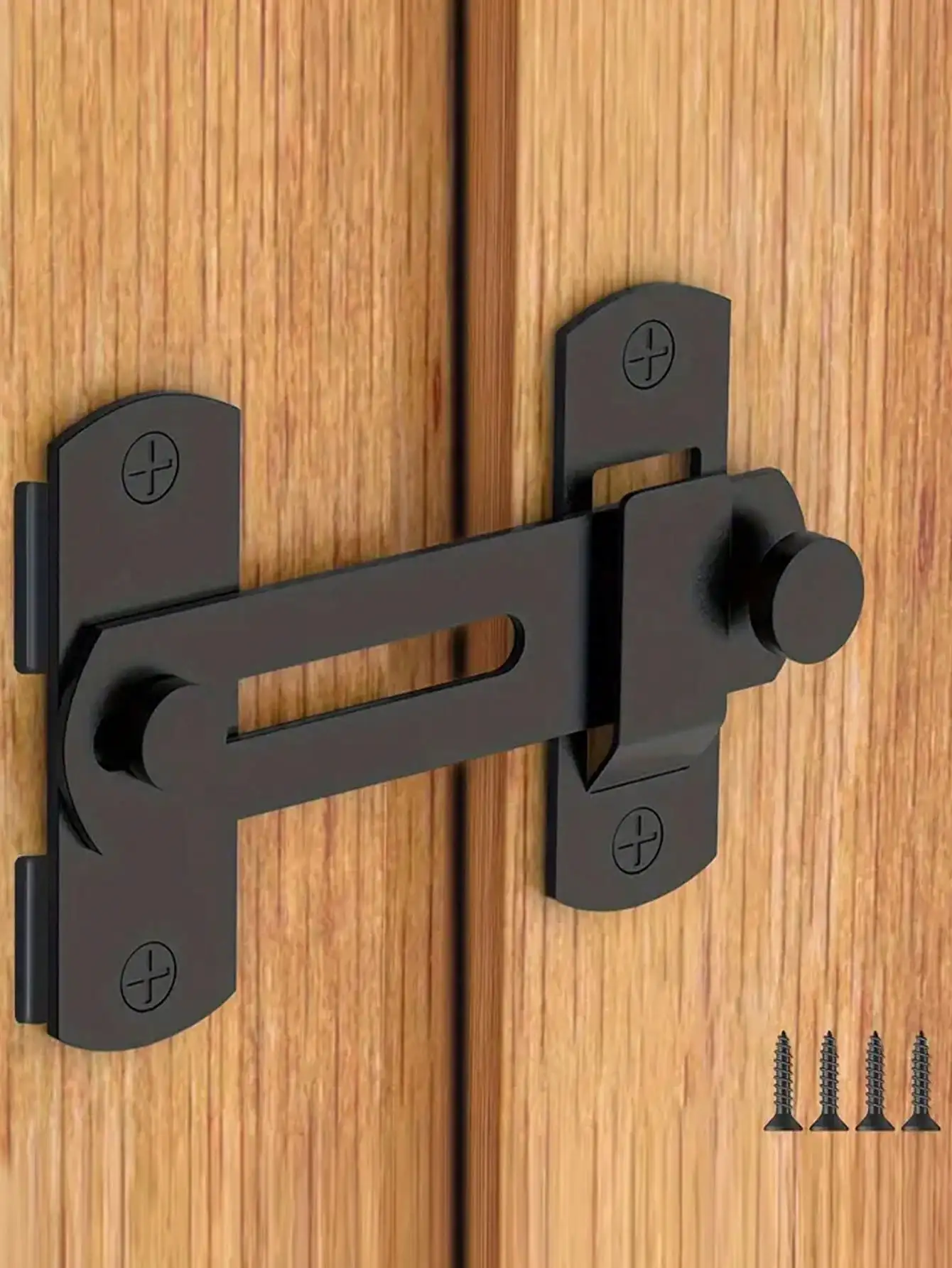 Sliding Barn Door Latch Sliding Right Angle Door Latch Door Bolt Wine Cooler Closet Window Door Latch Plug Baby Safety Latch