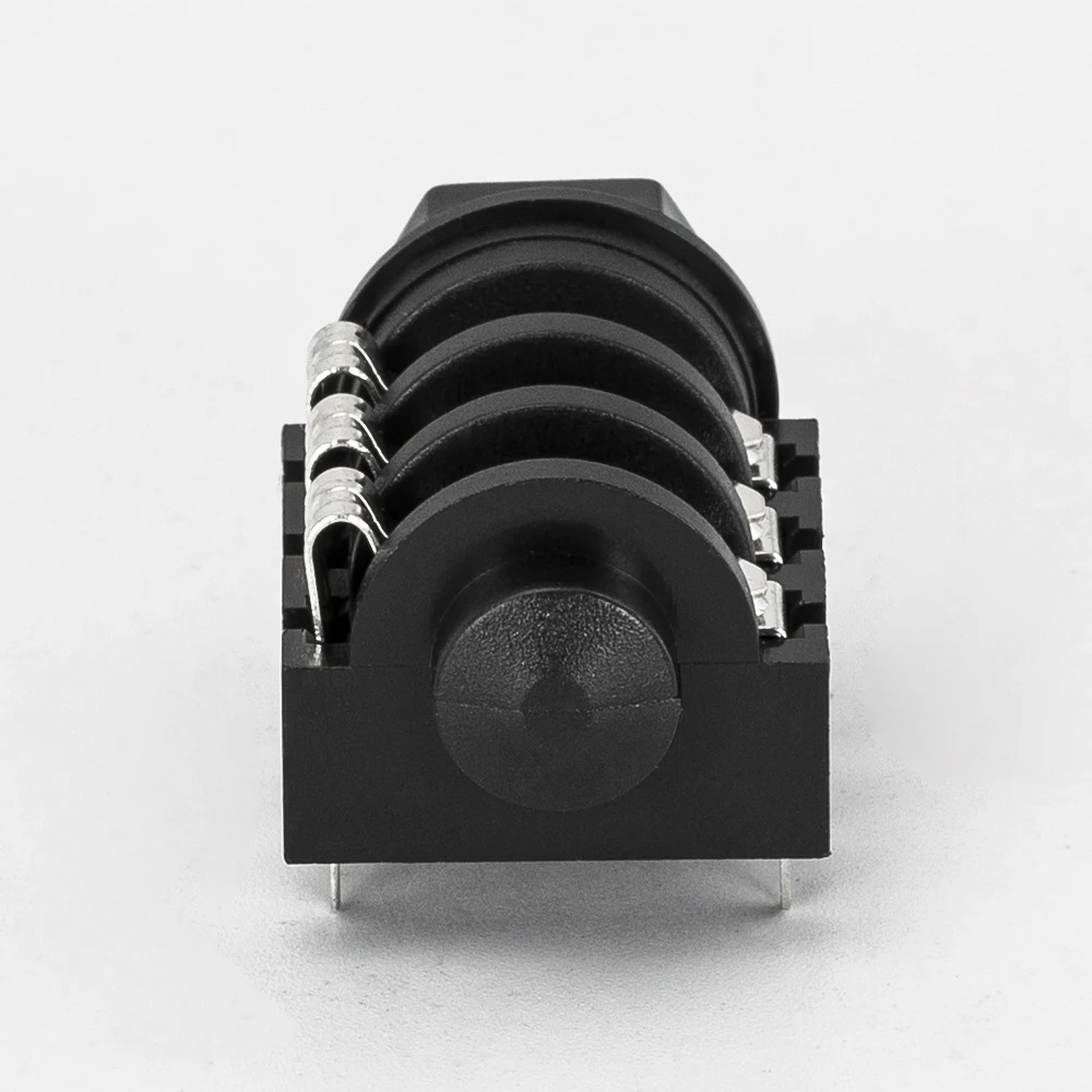 DAIERBUMP 10 Stück PCB-Panelmontage, 6-polig, 1/4 Zoll, 6,35 mm Buchse, Stereo-Kopfhöreranschluss, silbernes Gewinde – Detail 3