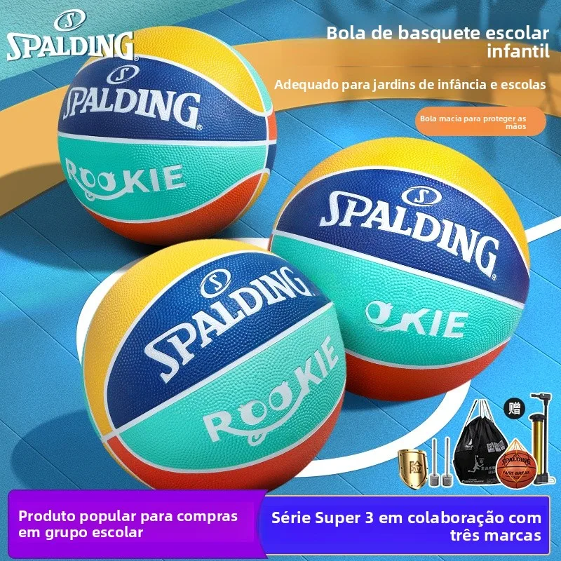 spalding-youth-size-5-basketball-soft-leather-rubber-indoor-outdoor-universal-children's-basketball-for-training-and-games