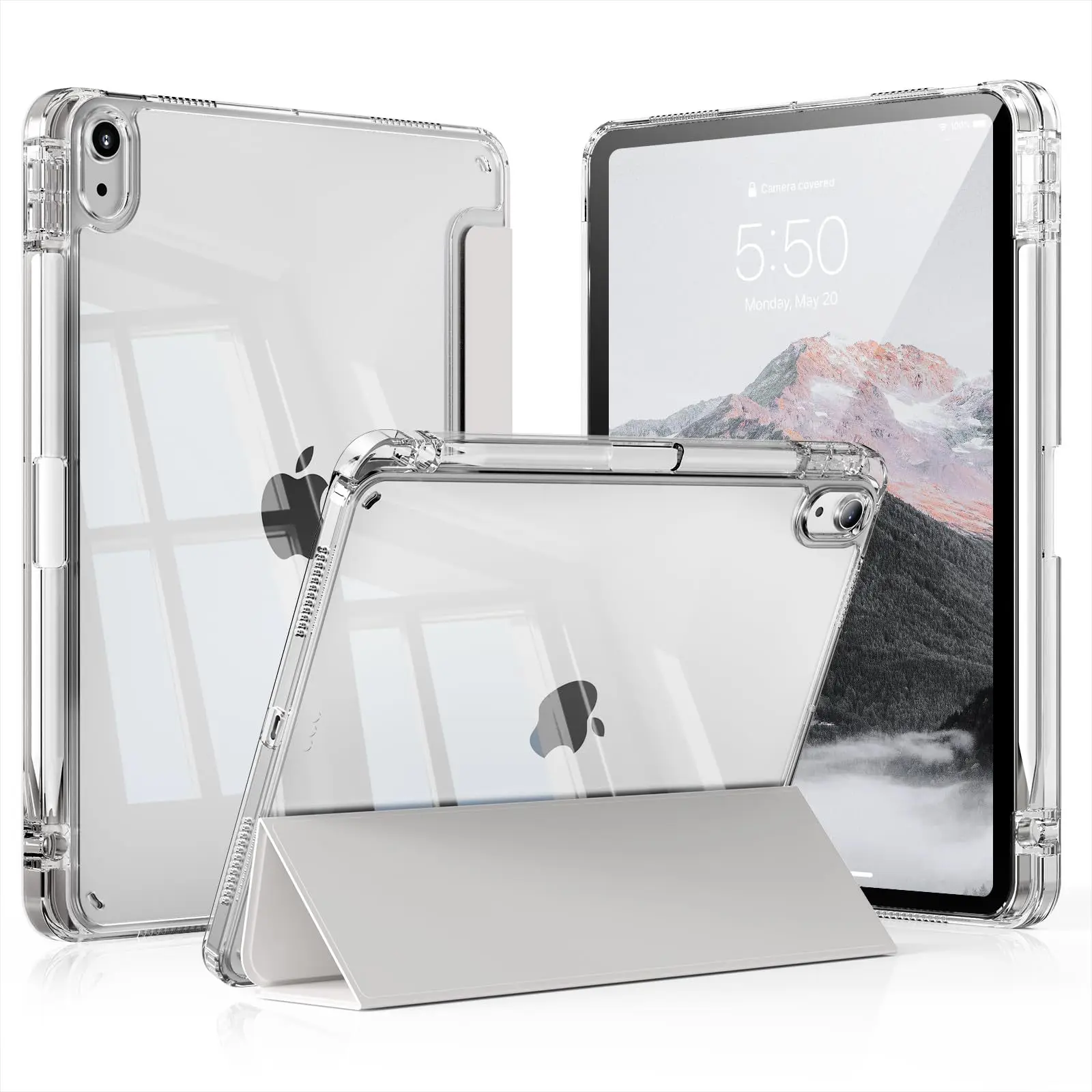 

for iPad (A16) 11th Generation Case 11-inch 2025,iPad 10th Case 2022 with Left Pencil Holder,Slim Trifold iPad11 inch Cover
