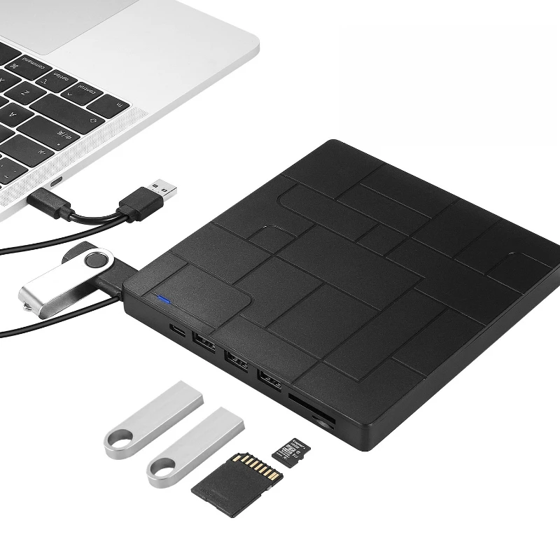 Ultra-thin mobile optical drive, notebook computer burning optical drive, multi-function external optical drive,