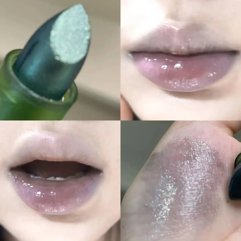 블랙 그린 쉬머 립스틱 투명 미러 워터 립 틴트 플럼핑 방수 논스틱 누드 클리어 보습 데일리 파티