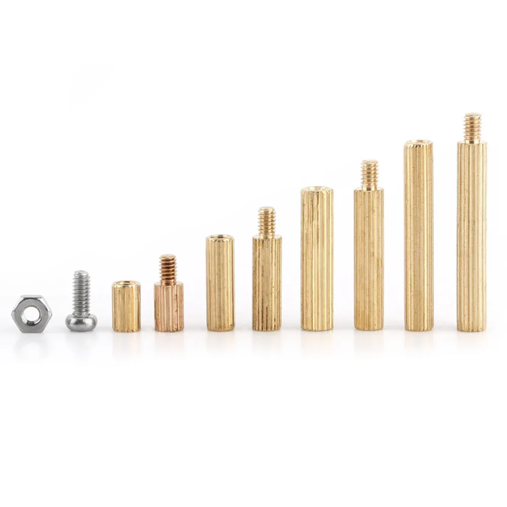 240 قطعة M2 M3 مسامير مواجهات مترابطة ذكر أنثى النحاس المواجهة فاصل لوحة دارات مطبوعة عرافة مسامير المكسرات مجموعة متنوعة الأجهزة #3