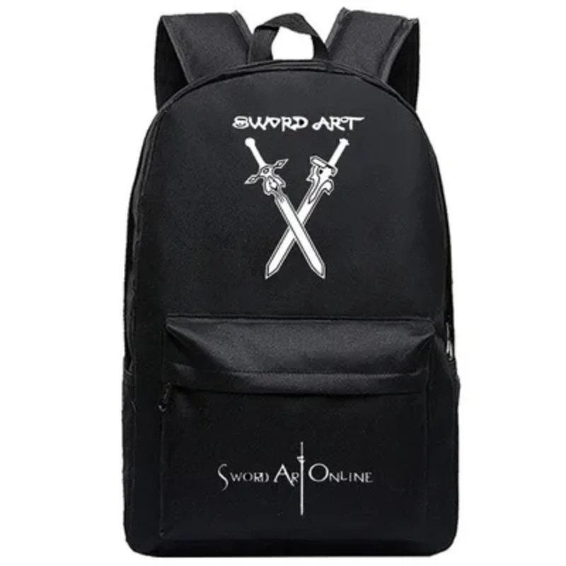 SAO Sword Art Online Mochila, Bolsa de Designer, Anime Masculino, Adolescentes, Sacos de Livro Estudantil Feminino, Mochila de Volta à Escola, Viagem