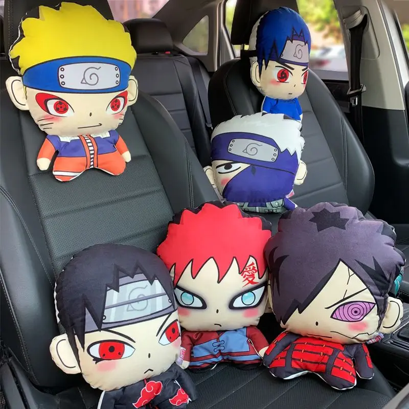 Poggiatesta per auto Naruto, cuscini per il collo dell'auto, cuscini per sedili anti-fatica, cartoni animati Uzumaki Naruto Accessori per auto Cuscini per il collo regalo
