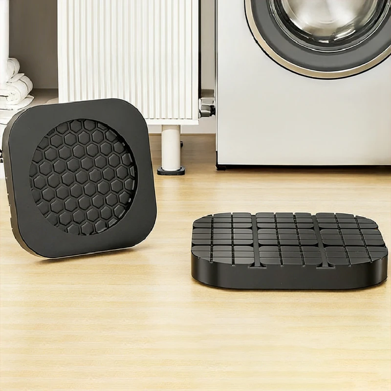 4 Stück Universelle Quadratische Anti-Vibrations-Pads Waschmaschinen-Fußmatte Kühlschrank-Schutzfuß Möbelhalter Zubehör