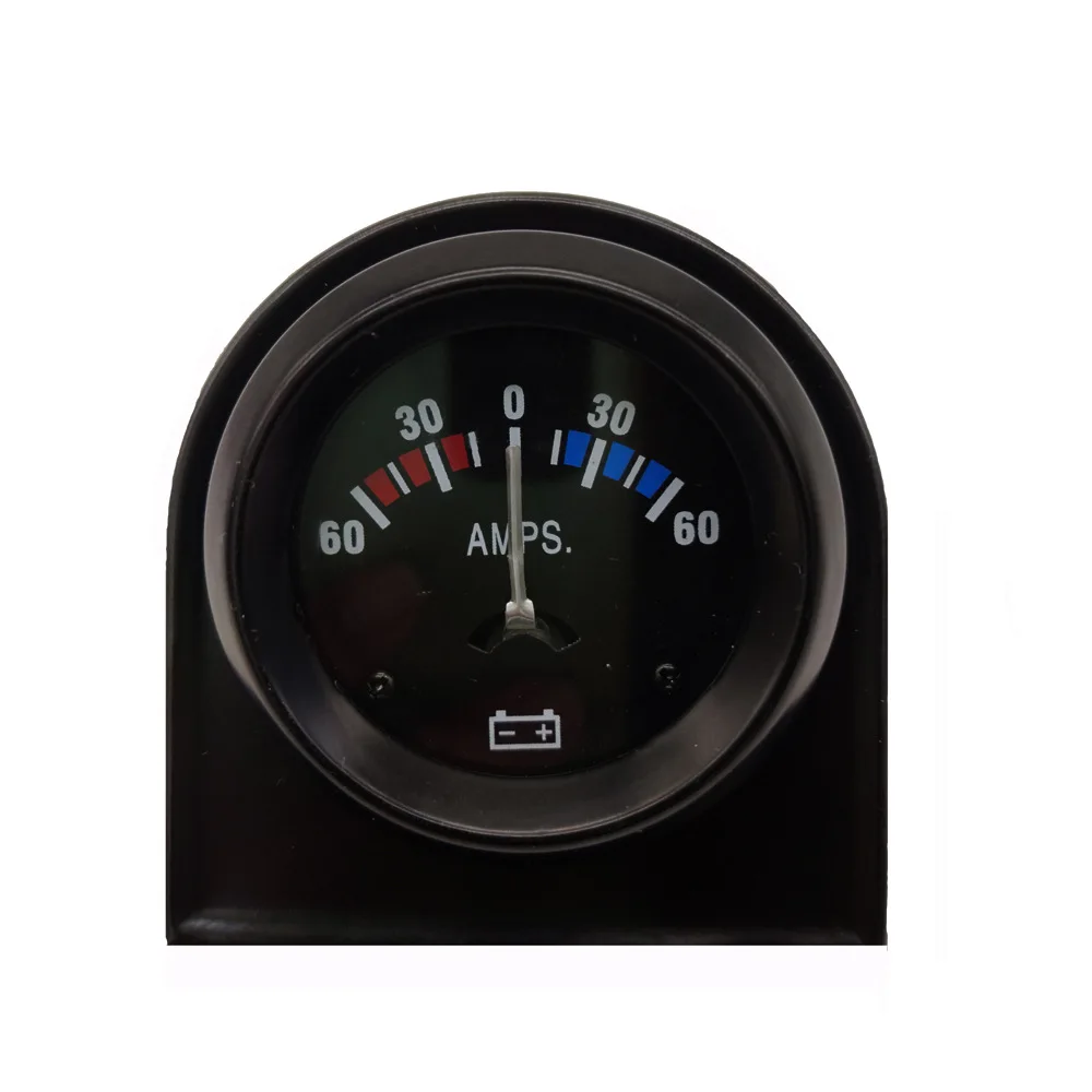 52mm 12V Automobile Refitted Instrument Automobile Universal Ammeter Ammeter 60-0-60