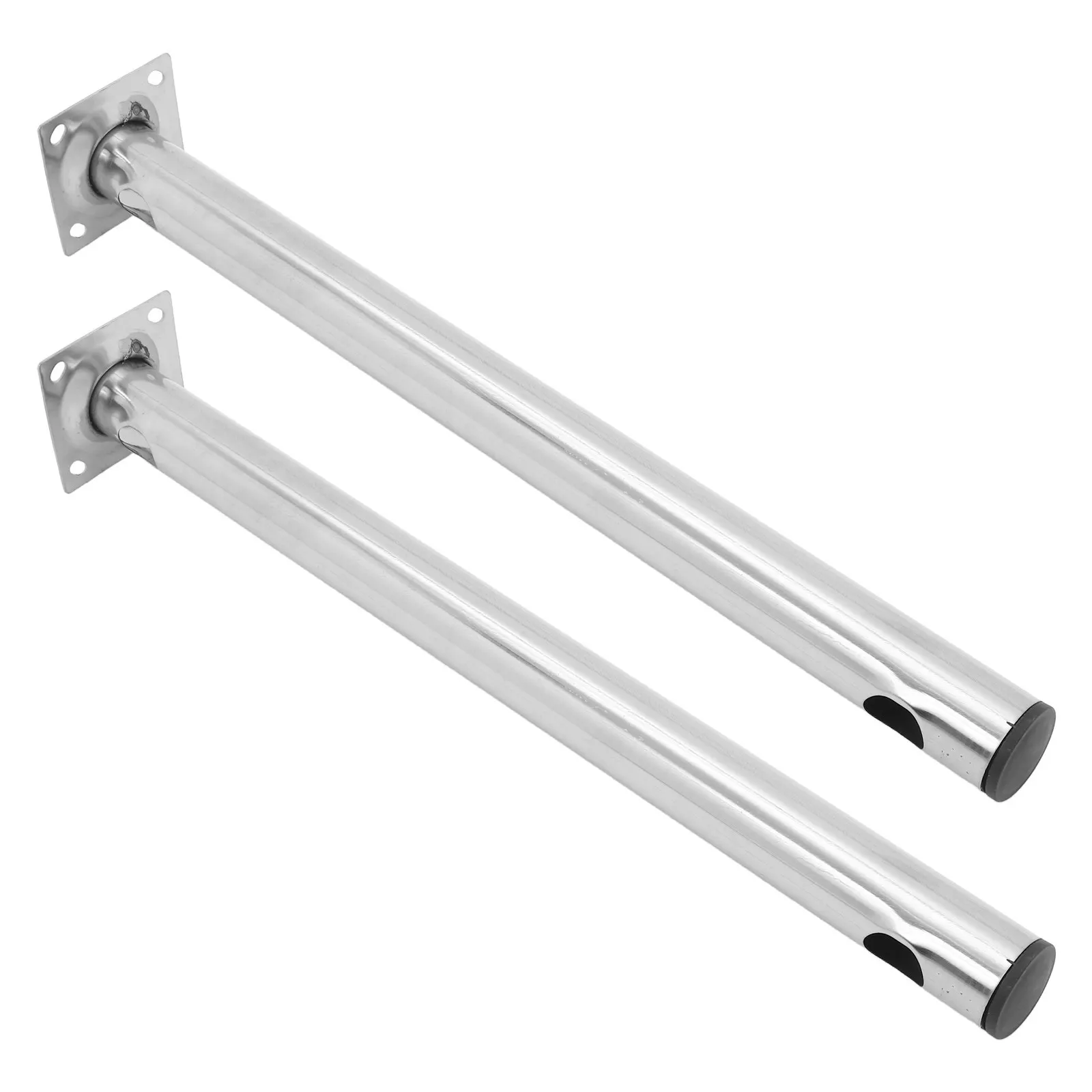 2Pcs Heavy Duty Stainless Steel Vertical Mounting Bracket for Wireless Bridge Security Camera Outdoor Antenna TV Pole Support