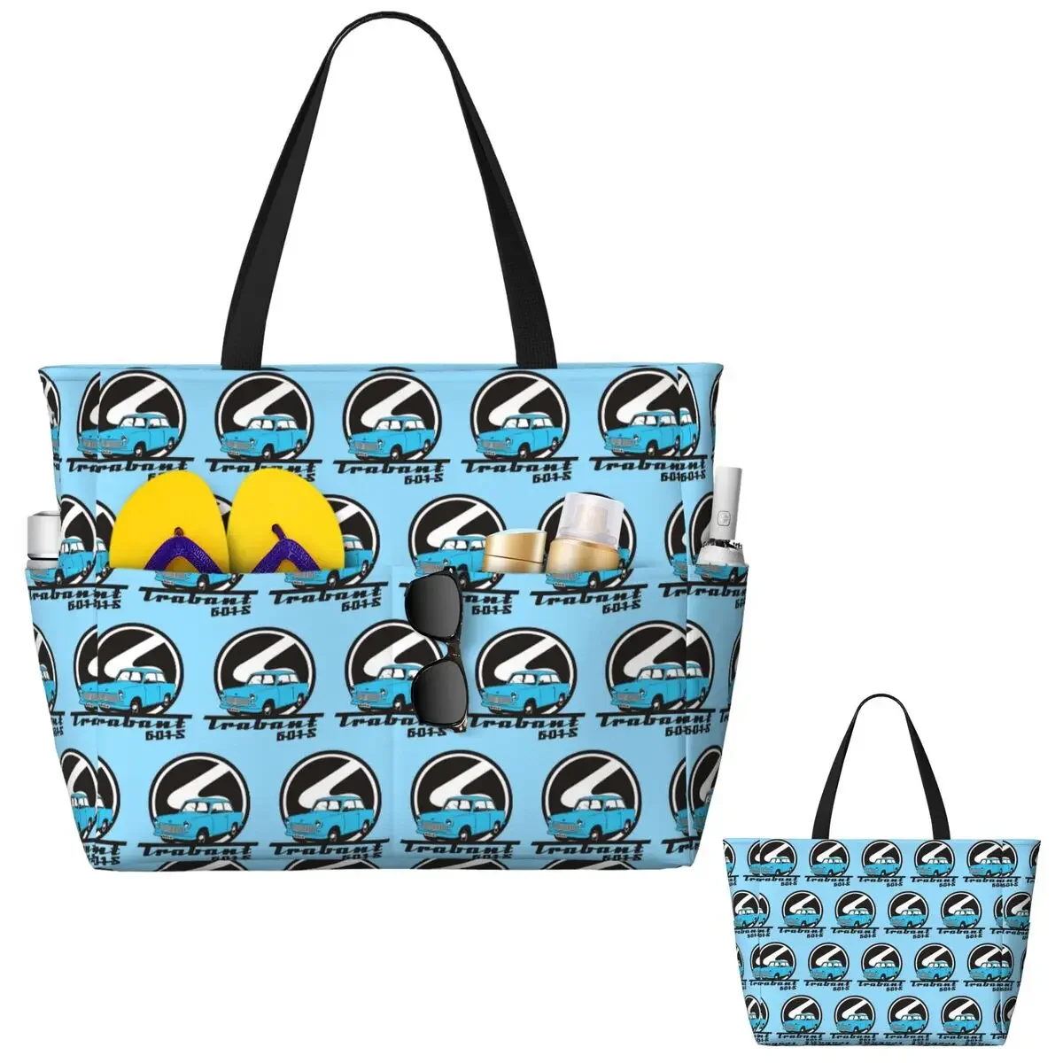 Trabant 601 Beach Tote Bag Sport Gym Yoga Duffle Large Tote Bag Women Travel Bag Fitness bag