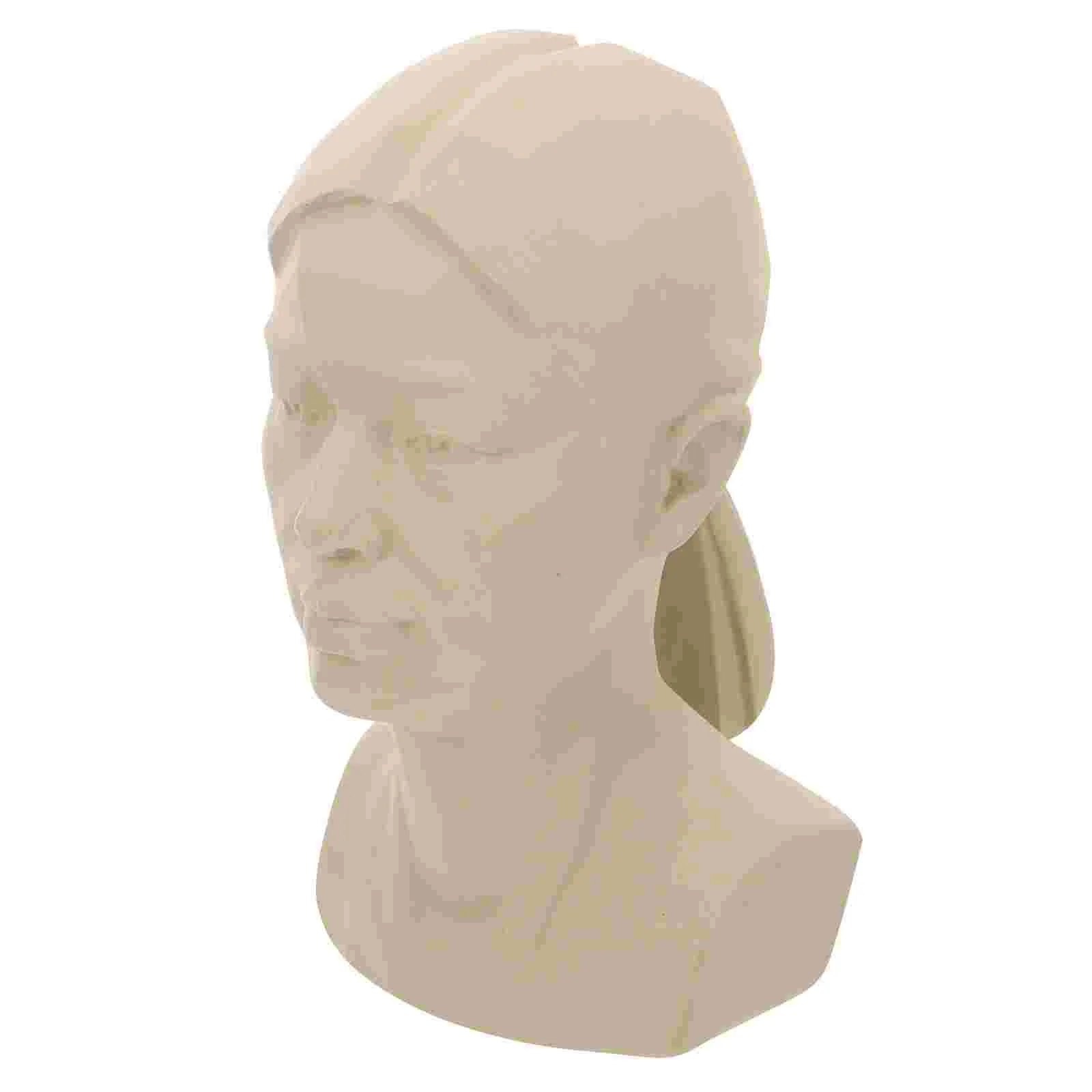 Ornament Sketch Avatar Teaching Aids Model Plaster Statue Mold Adult Bust Life Drawing Sculpture Human Resin