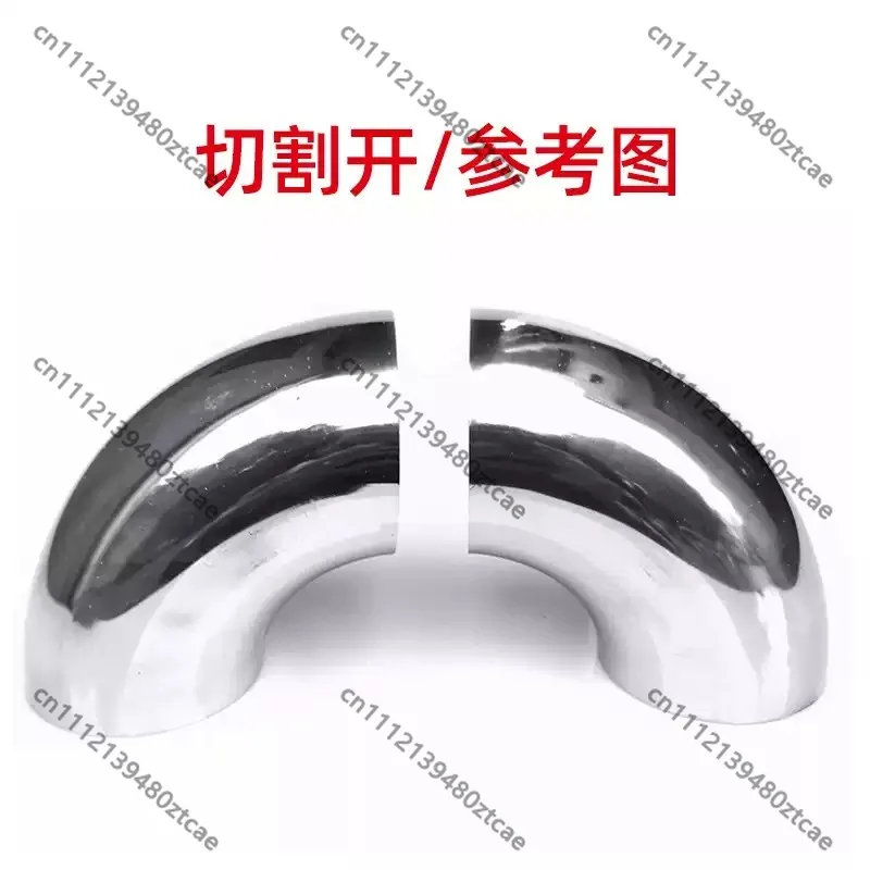 Modified Auto Intake & Exhaust Pipe, 304 Stainless Steel Round Elbow, Cuttable & Weldable, Auto Exhaust Mod Replacement Parts