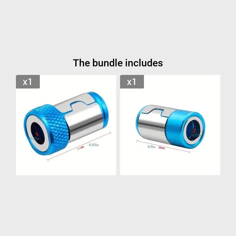 1pc Magnetic Screw Ring Bit Magnetizer Ring Metal Magnetizer Screw, Removable For 1/4 Inch/6.35mm Hex Screwdriver And Power Bits view 5