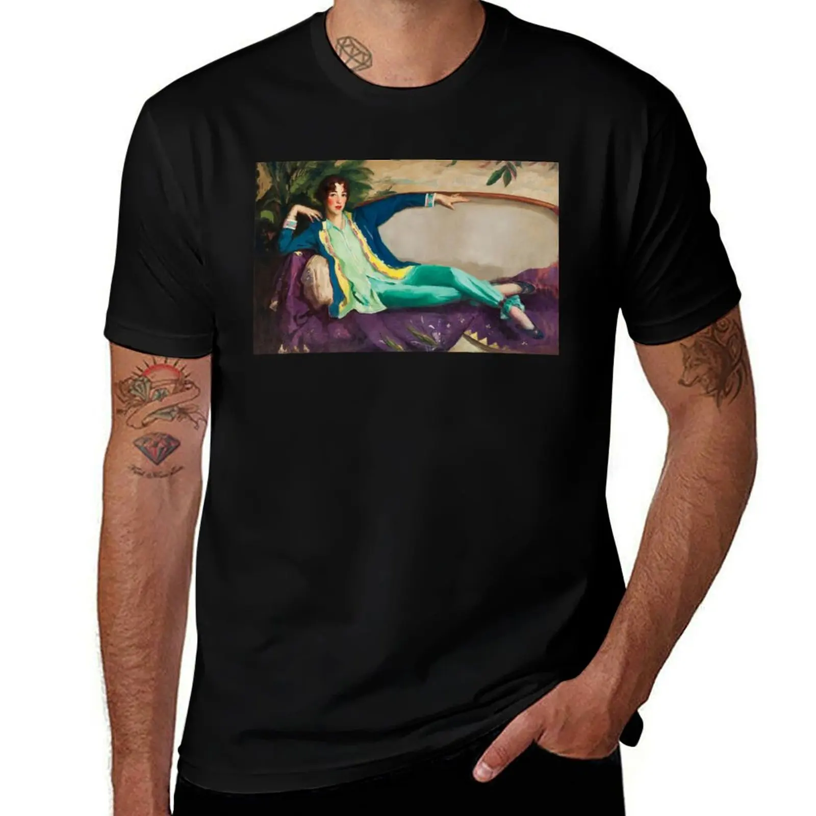 Robert Henri Gertrude Vanderbilt Whitney T-Shirt Active Wear Sports for Men T-Shirt