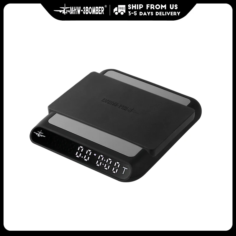 MHW-3BOMBER Smart Coffee Scale with Auto Timer Pour Over Coffee Espresso Kitchen Electronic Scale USB Charging Barista Tools