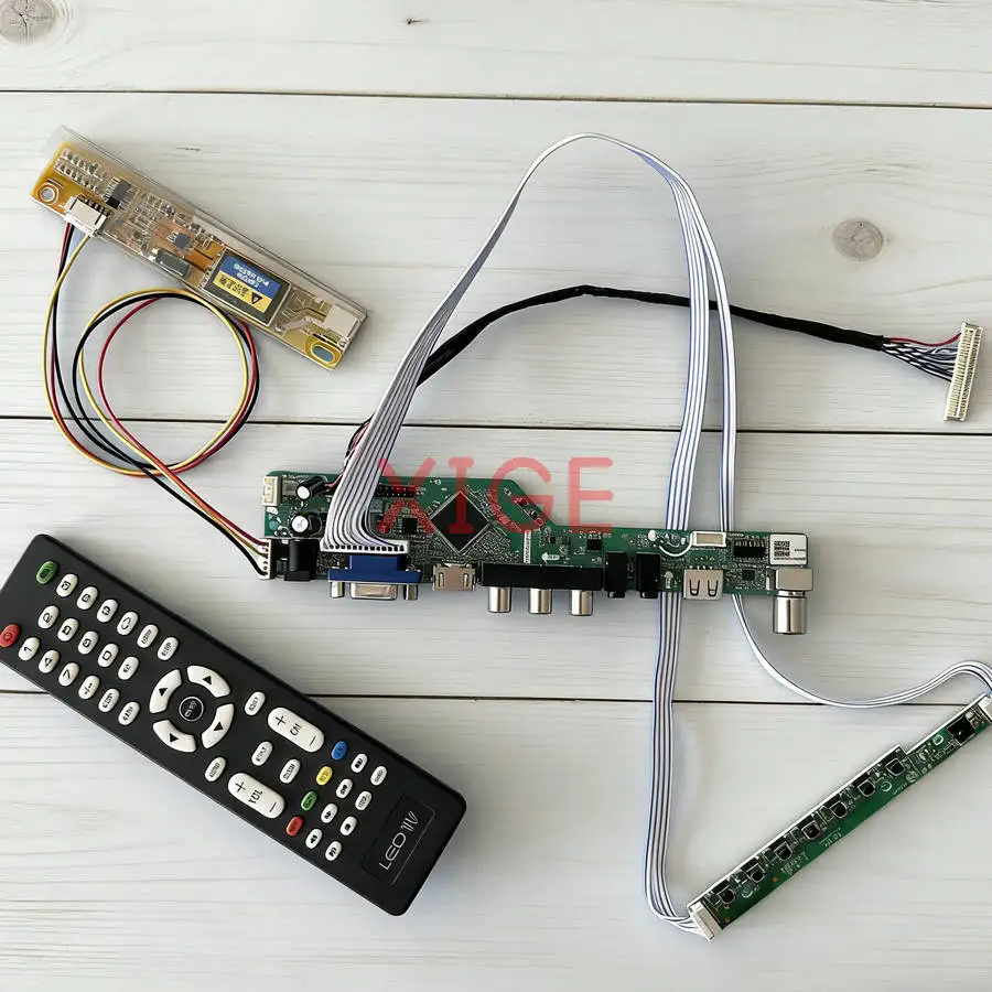 

For B154SW01 LP154W02 N154Z1 LP154WE2 Screen Drive Controller Board Kit DIY USB+AV+VGA+HDMI 1CCFL 1680x1050 1680*1050 30Pin LVDS