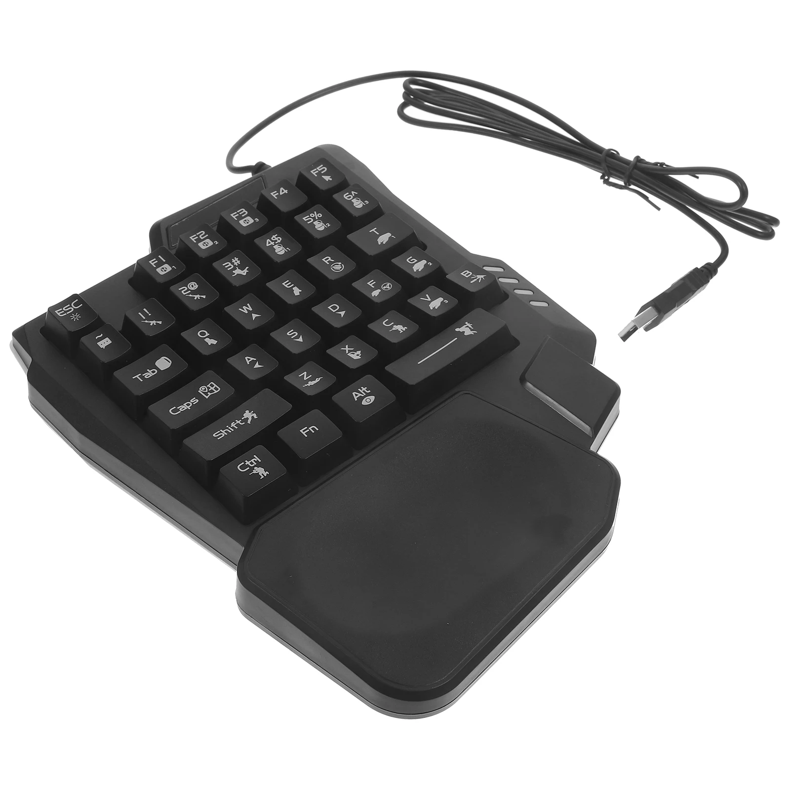 

35-key Keyboard Compact Mechanical Feel Gaming Mini Fashion Backlight Backlit Black Colored Office