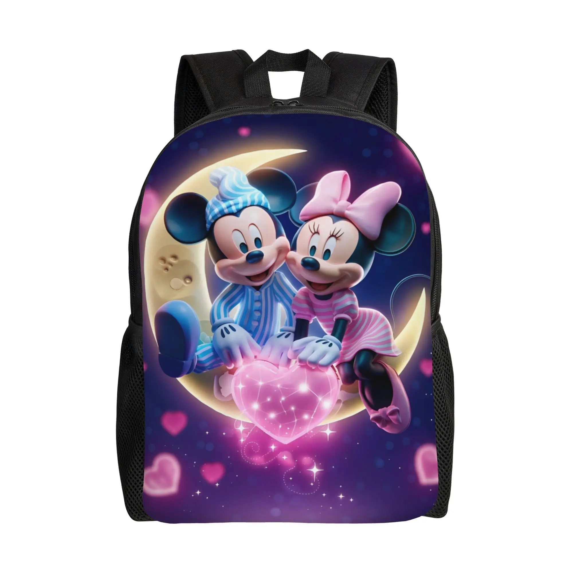 

Рюкзак с изображением Микки Мауса, мужской, прочный, из полиэстера, стильный, для старшей школы, для походов, дизайнерский рюкзак