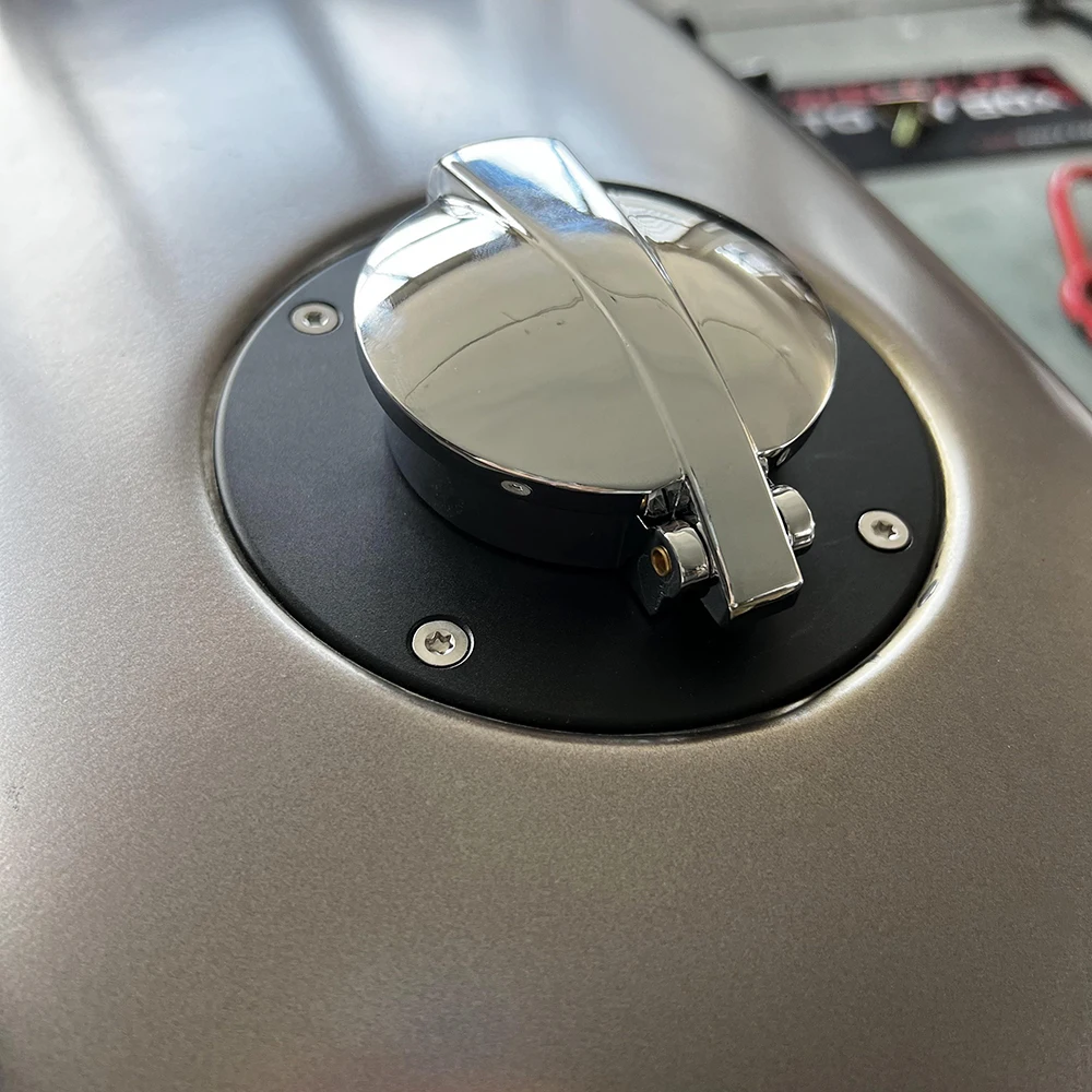 Für BMW K100 K100LT K100RS K100RT K100 K75 K1 CNC Aluminium Motorrad Kraftstoff Tank Tankdeckel Abdeckung Drehen öffnen Schnell Entfernen