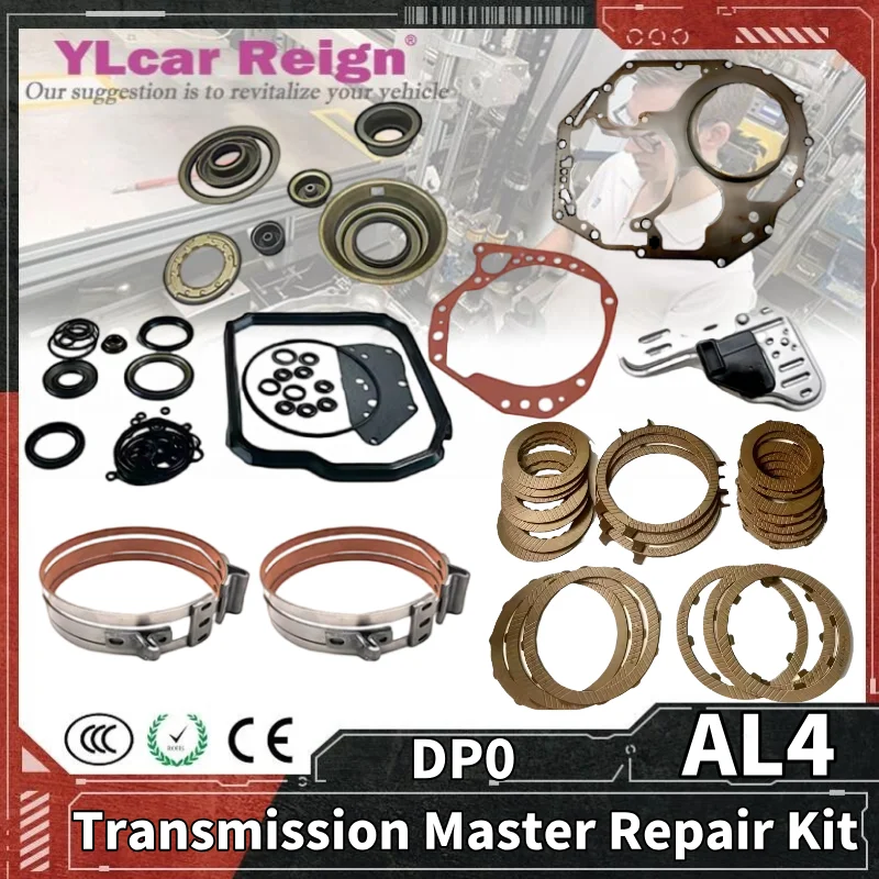 DPO DP0 AL4 Auto Transmission Master Rebuild Main Overhaul Repair Kit Clutch Friction Steel Plate Piston Filter for Peugeot