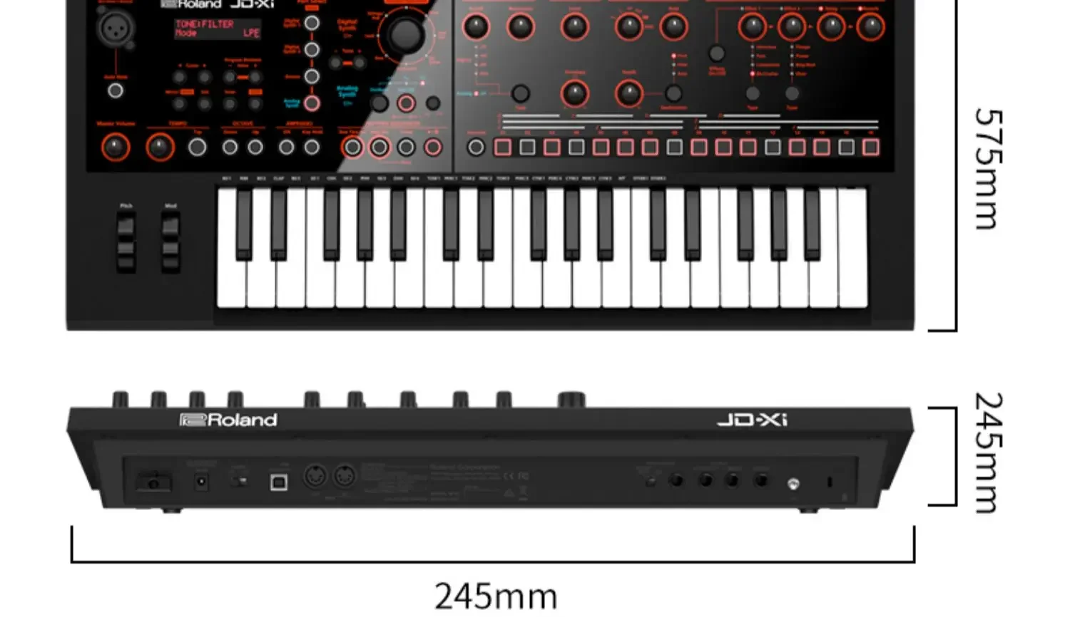 Roland Synthesizer JD-XI Professional 37keys Arrangement JDXI Keyboard