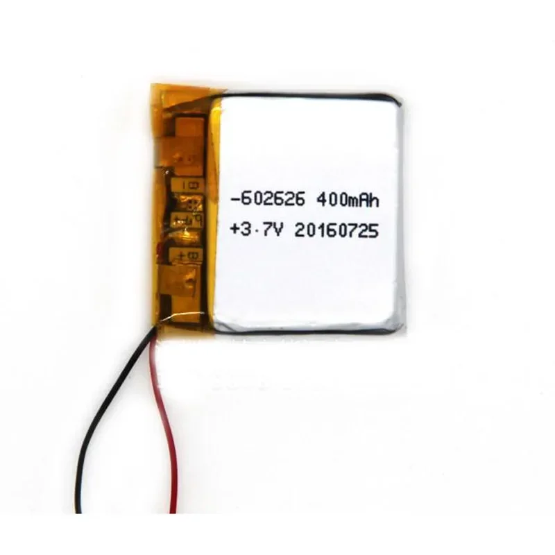 

1pc 400mAh 3.7V 602626 602525 062626 062525 Lipo Polymer Lithium Rechargeable Li-ion Battery For SMART WATCH GPS Drop Shipping