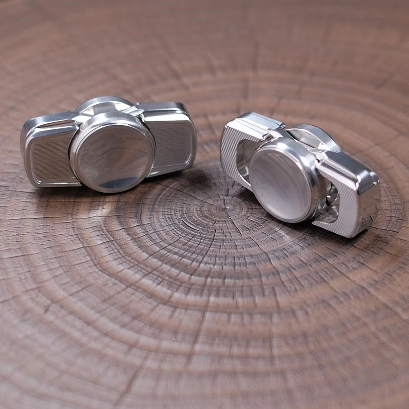 موضة الفولاذ المقاوم للصدأ EDC اليد سبينر الإبداعية الإصبع الدورية اللعب تخفيف التوتر والاسترخاء تململ سبينر ADHD ألعاب متململة #6