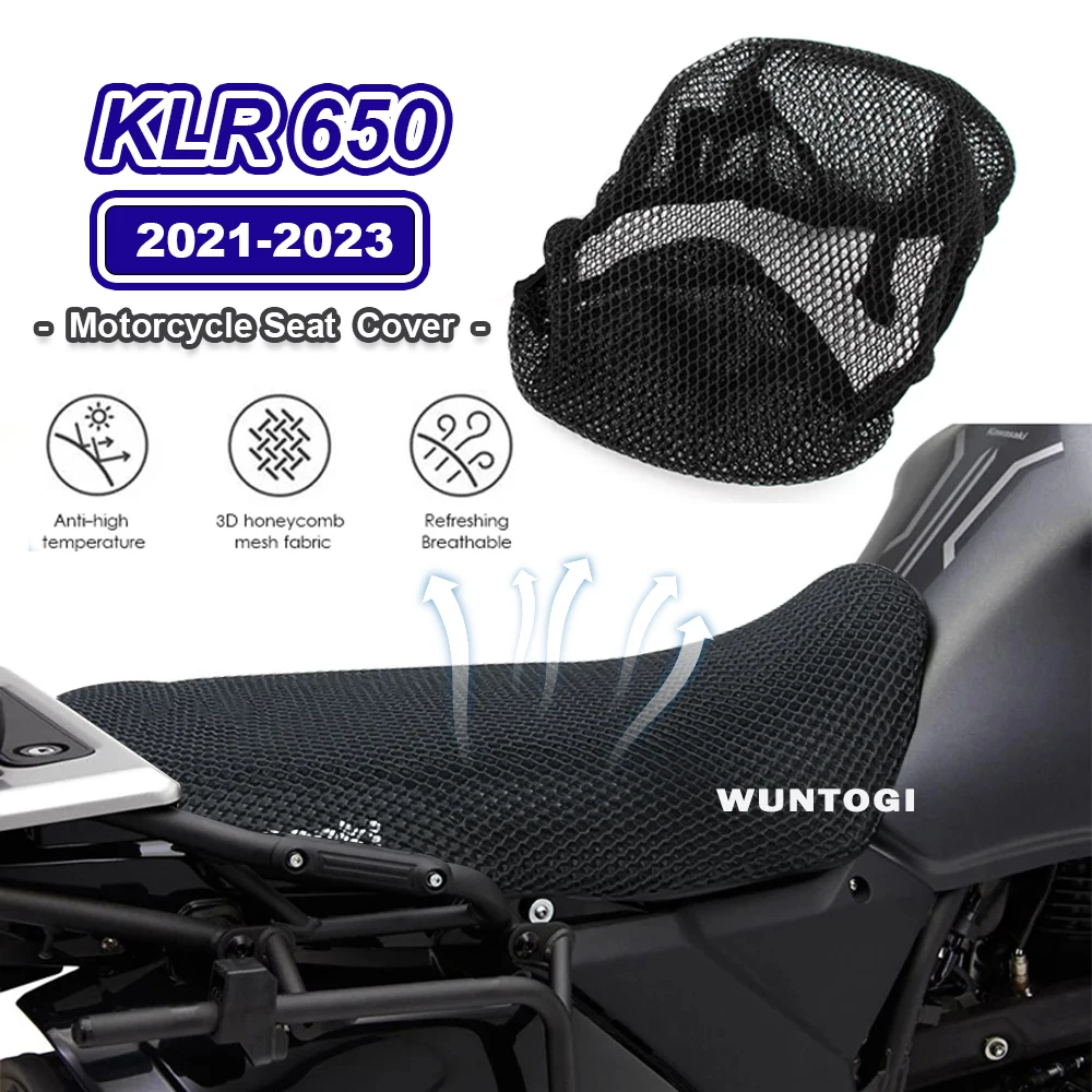 

Motorcycle Protect Seat Cover for Kawasaki KLR650 KLR 650 New Seat Cushion 3D Honeycomb Seat Covers Mesh Seat Cushion 2021-2023