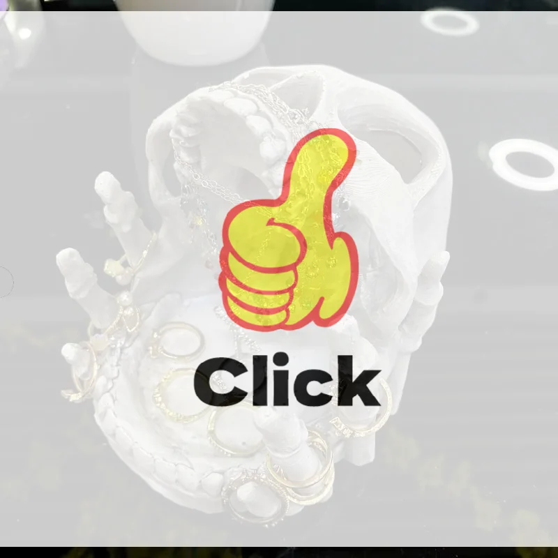 

Creative Skull Jewelry Storage Box, Gothic Halloween Decoration, Resin Desktop Storage Box, Artistic Home Decor Accessory